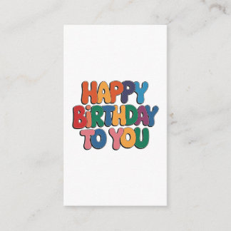 Retro Alles Gute zum Geburtstag Begleitkarte