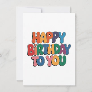 Retro Alles Gute zum Geburtstag Einladung
