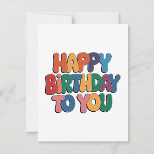 Retro Alles Gute zum Geburtstag Einladung