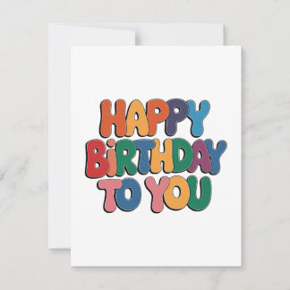 Retro Alles Gute zum Geburtstag Einladung