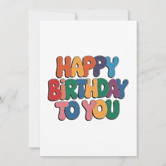 Retro Alles Gute zum Geburtstag Einladung