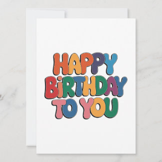 Retro Alles Gute zum Geburtstag Einladung