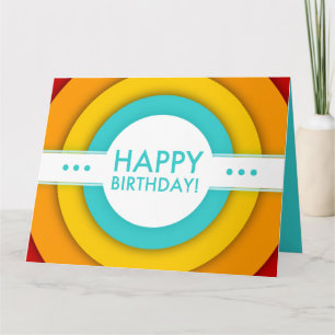 Retro alles Gute zum Geburtstag Karte