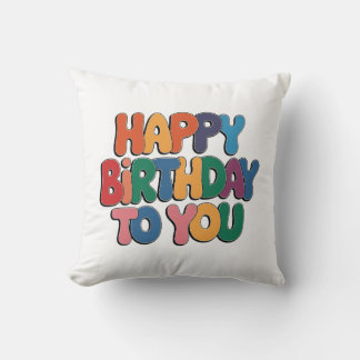 Retro Alles Gute zum Geburtstag Kissen