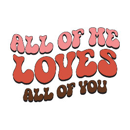 Retro „Alles von mir liebt alles von dir“ Romantis Sweatshirt