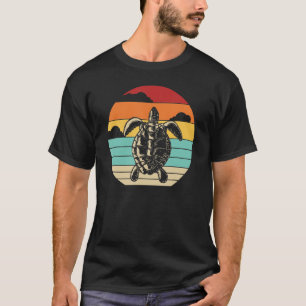 Retro Alligator Schnappschuss Red Eared Slitle Tur T-Shirt