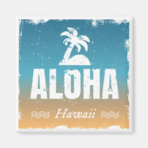 Retro Aloha Hawaii Magnet