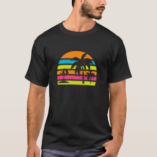 Retro Aloha Sonnenuntergang Palme T-Shirt