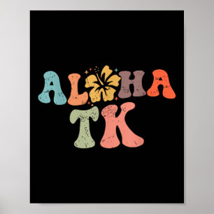 Retro Aloha Tk Lehrer Leben Sommerferien Strand  Poster
