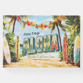 Retro Aloha Tropical Beach House Vermietung Gästebuch