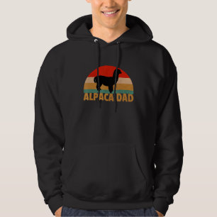 Retro-Alpaka-Vater  Alpaka-Liebhaber Vintage-Llama Hoodie