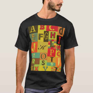 Retro-Alphabet, Vintager Charme T-Shirt