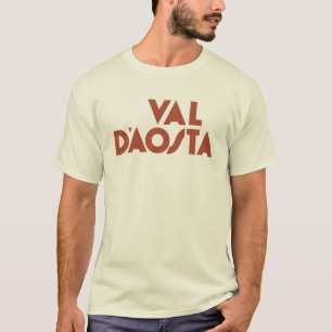 Retro Alpine Cool: Val d'Aosta Vintage Ski T-Shirt