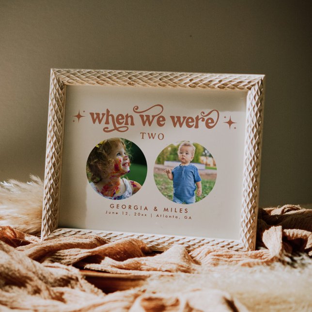 Retro als wir alt waren Baby Foto Tischnummer (Von Creator hochgeladen)