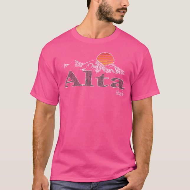 Retro Alta Utah Mountain T-Shirt (Vorderseite)