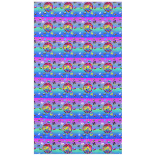 RETRO-ALTE SCHULE DER 80er Jahre Tischdecke