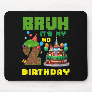 Retro Alter Ich Hab Meinen 2. Geburtstag Pixel Kuc Mousepad