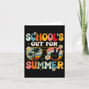 Retro am letzten Schultag für Sommerlehrer Karte