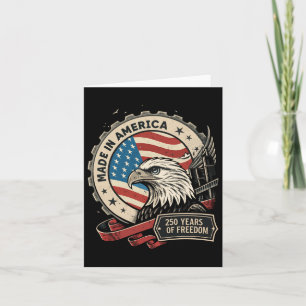 Retro America 250. Geburtstag Geburtstag Grunge Us Karte