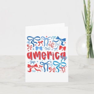 Retro America Coquette 4. Juli Memorial Indepe Karte