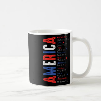 Retro America Treasured Free Brave 4. Juli Männer Kaffeetasse