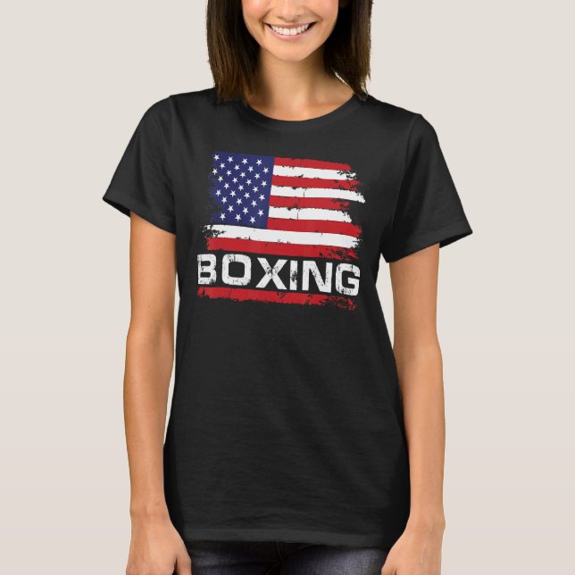 Retro American Boxing Apparel T-Shirt (Vorderseite)