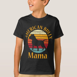 Retro American Bull Dog Mama Bulldog Liebhaber Bul T-Shirt