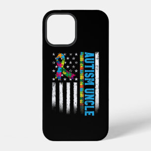 Retro American Flag Autismus Onkel Awareness iPhone 12 Hülle