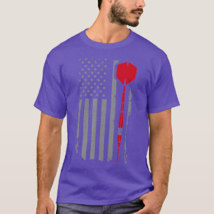 Retro American Flag Throw Darts Gift für Dart T-Shirt
