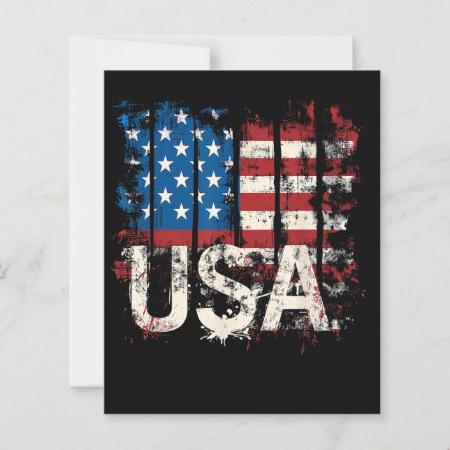 Retro American Flag USA 4. Juli (Vorderseite)