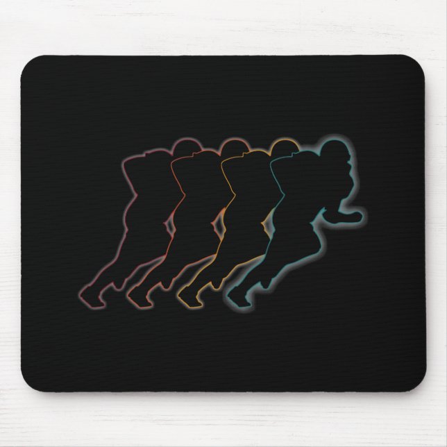 Retro American Football Artwork Mousepad (Vorne)