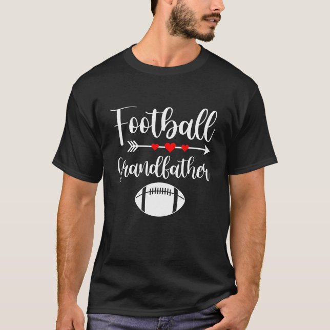 Retro American Football Großvater Sports Footbal T-Shirt (Vorderseite)