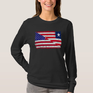 Retro American Liberia Flag Männer Frauen Kid Patr T-Shirt