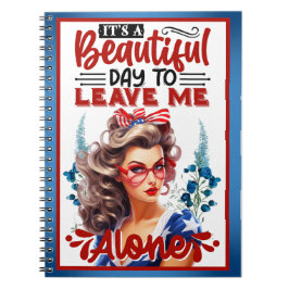Retro American Pinup_ Es ist ein schöner Tag Notizblock