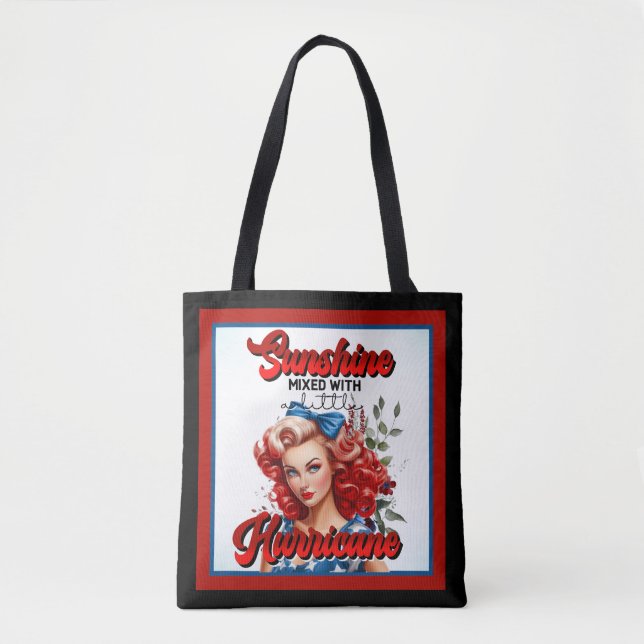 Retro American Pinup_ Sunshine Mixed Tote Bag (Vorderseite)