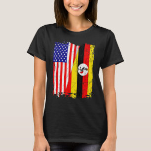 Retro American Uganda Flag Männer Frauen Patriotis T-Shirt