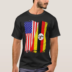 Retro American Uganda Flag Männer Frauen Patriotis T-Shirt