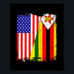 Retro American Zimbabwe Flag Männer Frauen Patriot Poster<br><div class="desc">Retro American Zimbabwe Flag Männer Frauen Patriotische Geschenke. Perfektes Geschenk für Ihren Vater,  Mama,  Papa,  Männer,  Frauen,  Freunde und Familienmitglieder am Erntedank Tag,  Weihnachten,  Muttertag,  Vatertag,  4. Juli,  1776 Unabhängiger Tag,  Veteranen Tag,  Halloween,  Patrick's Day</div>
