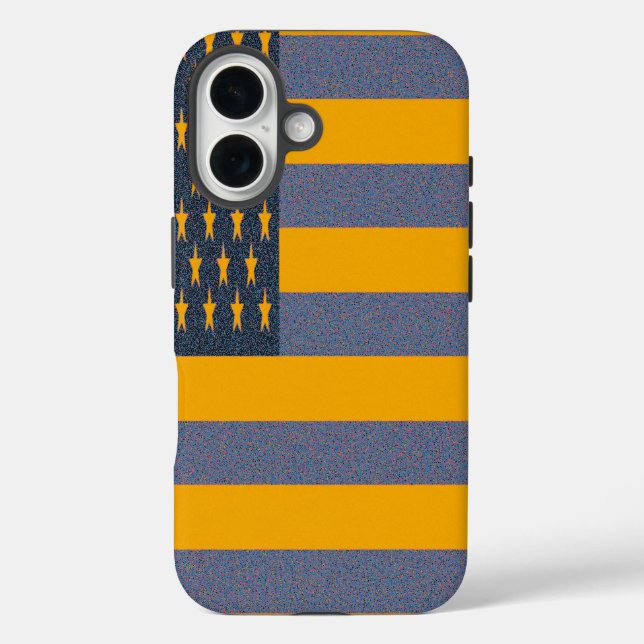 Retro-Amerikanische Flagge  Case-Mate iPhone Hülle (Rückseite)