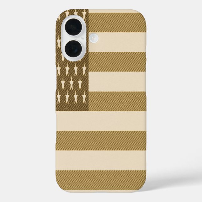 Retro-Amerikanische Flagge  Case-Mate iPhone Hülle (Rückseite)