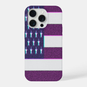 Retro-Amerikanische Flagge iPhone 15 Pro Hülle