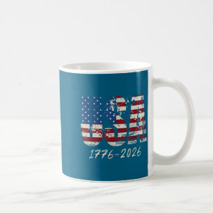 Retro-Amerikanische Flagge USA 250. Kunstwerk Kaffeetasse