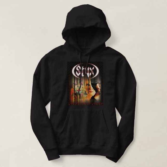 Retro-amerikanische Rock-Band Styx-Fan Essential  Hoodie (Design vorne)