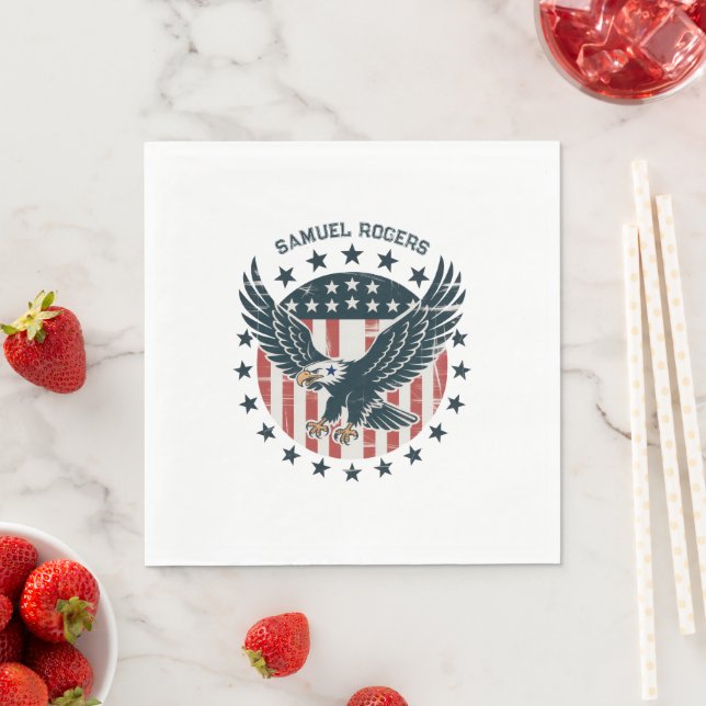 Retro Amerikanischer Adler  Serviette (Beispiel)