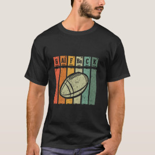 Retro-Amerikanischer-Fußball-Fan Periodensystem Ha T-Shirt