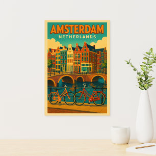 Retro Amsterdam Niederlande Fotodruck