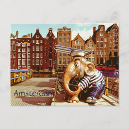 Retro Amsterdam Postkarte