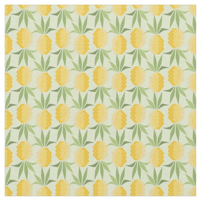 Retro Ananas Stoff (Nahaufnahme)