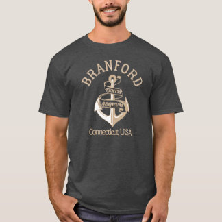 Retro Anchor Branford Connecticut US T-Shirt