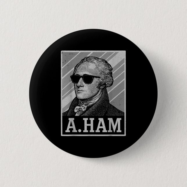 Retro Ander Hamilton Tee Funny Saying Men Women Ki Button (Vorderseite)